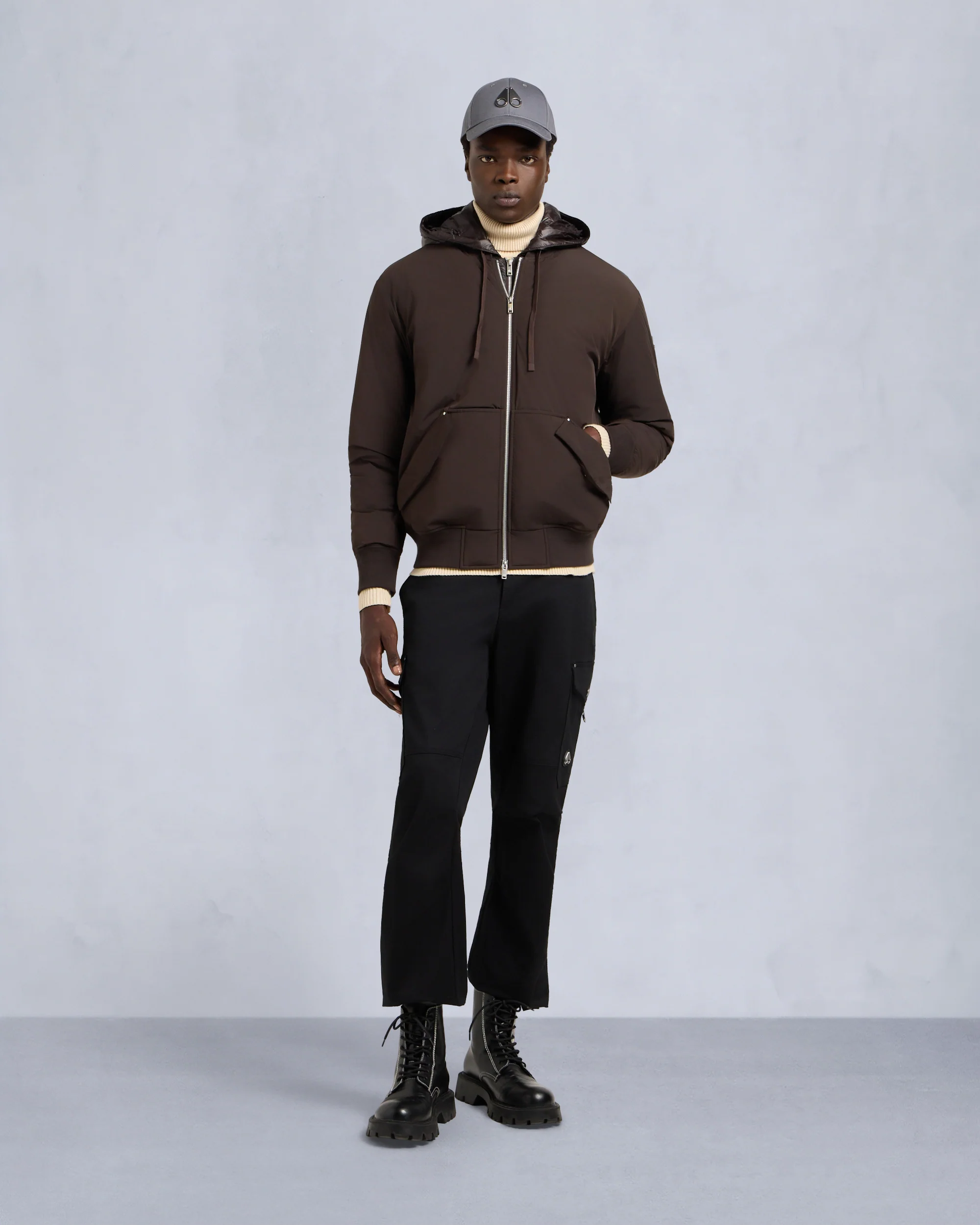 BRIXTON DOWN BOMBER JACKET - Image 3