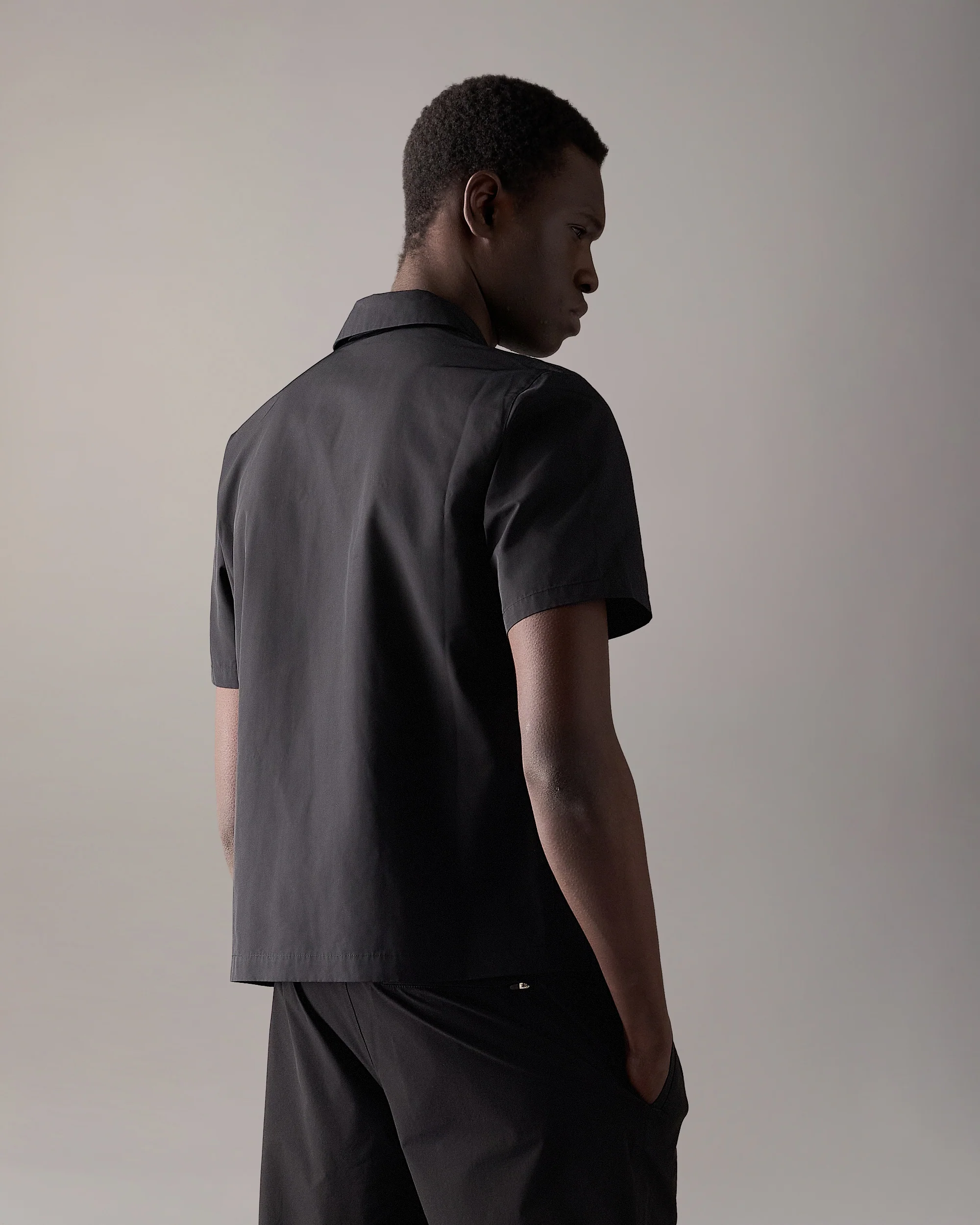 CHARLESBOURG BOWLING SHIRT-BLACK - Image 3