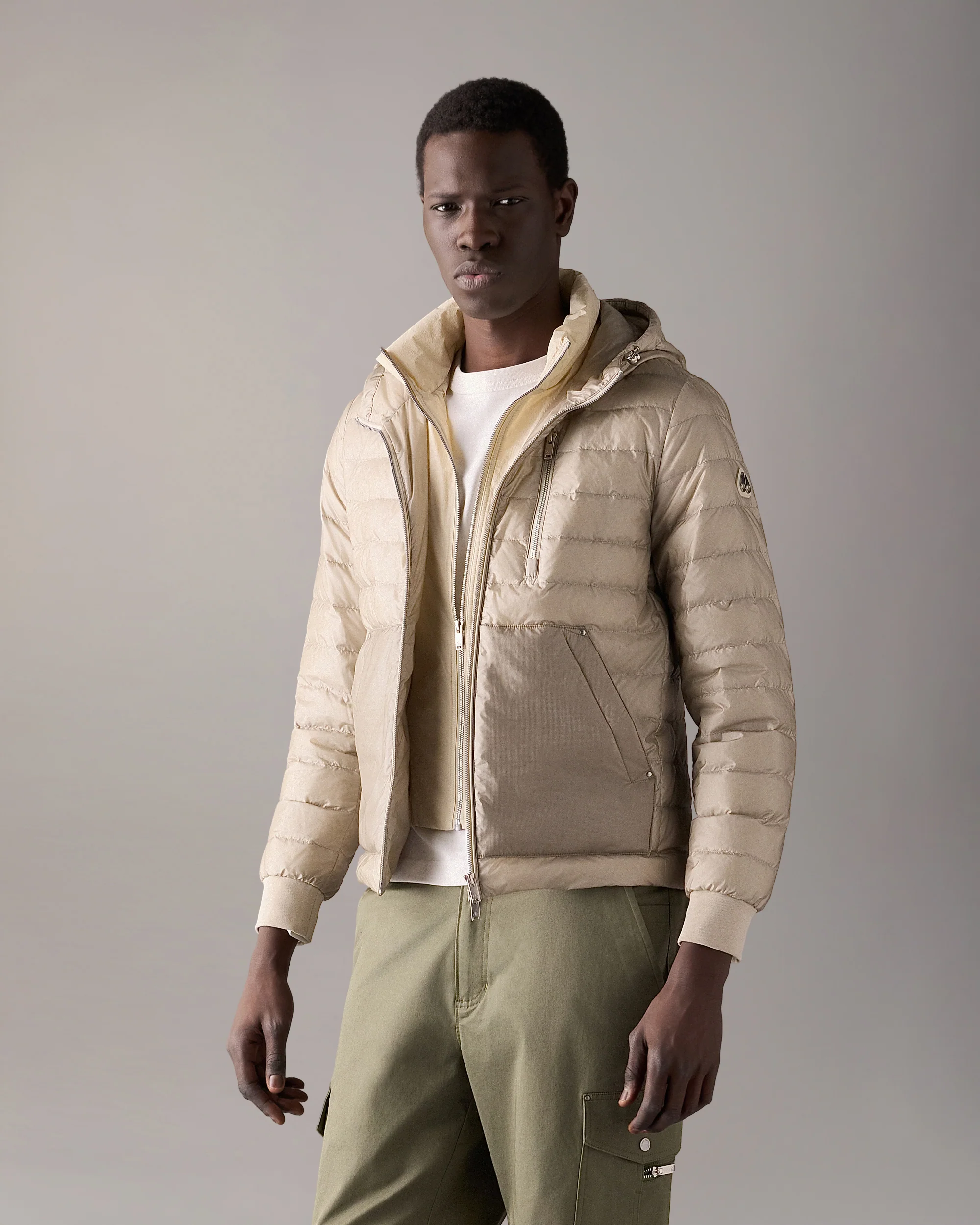 CLOUD WALKER AIR DOWN HOODIE-ALABASTER - Image 2