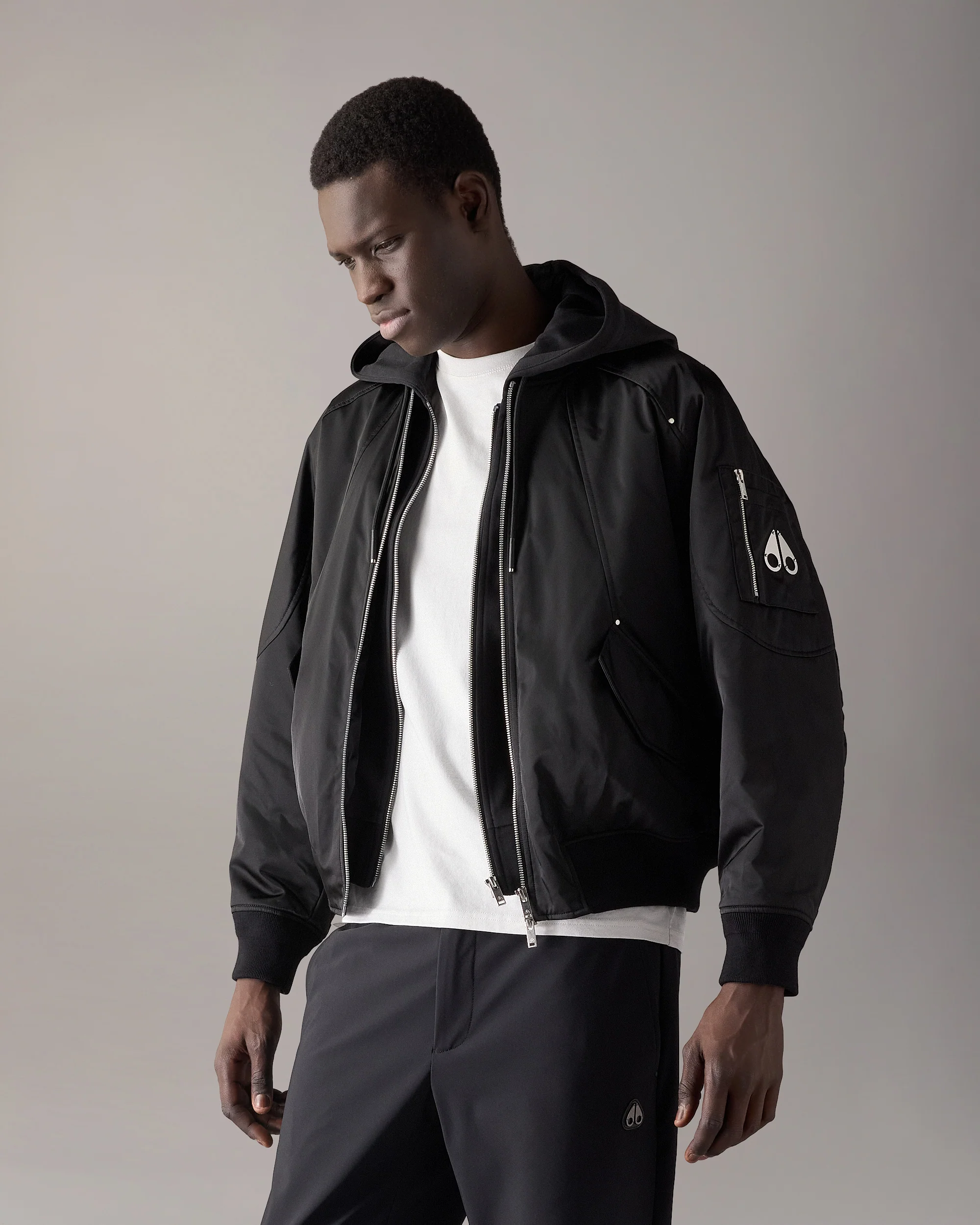 GEORGIE BOMBER JACKET-BLACK - Image 2