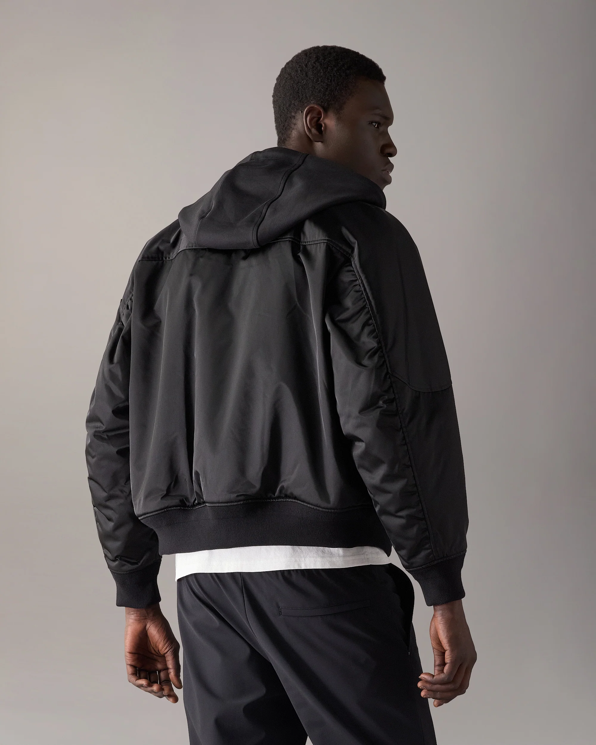 GEORGIE BOMBER JACKET-BLACK - Image 3