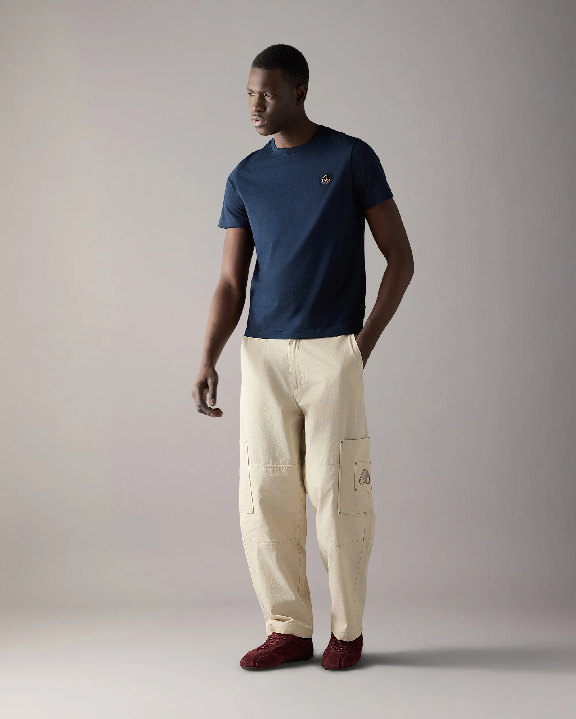 GOLD SERIES CRESCENT T-SHIRT-NAVY