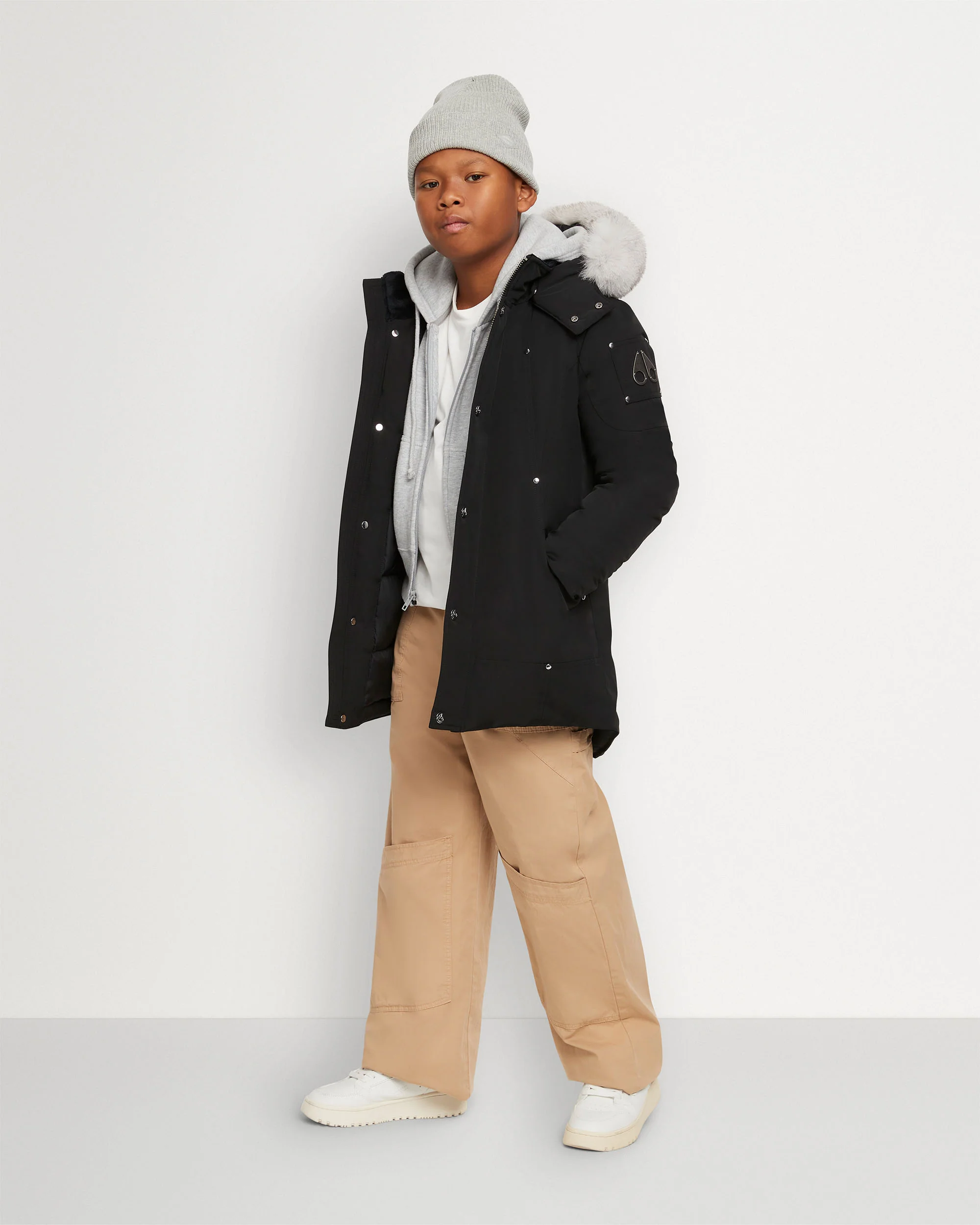KIDS UNISEX ORIGINAL  SHEARLING TRIM PARKA - Image 3