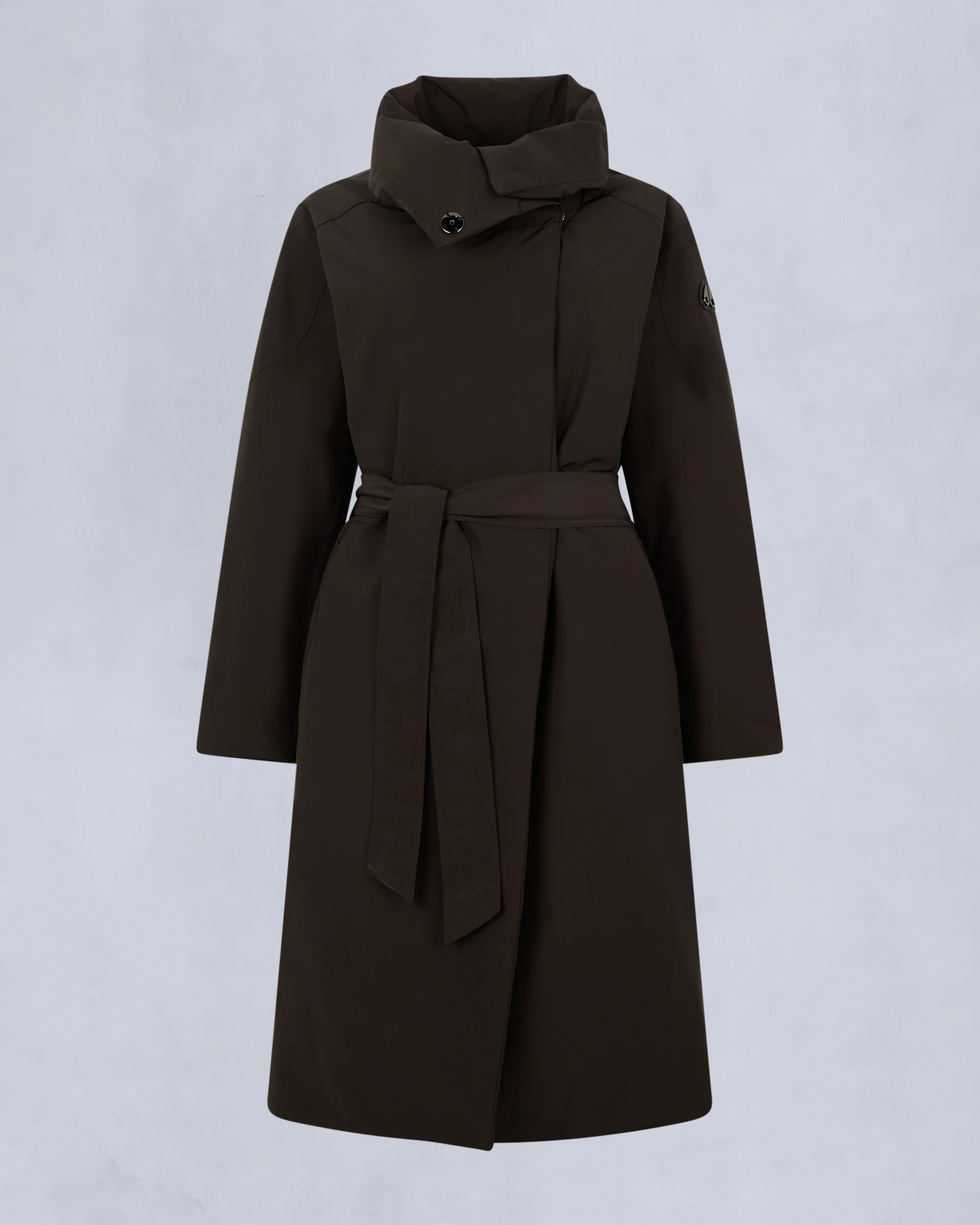 LONDSDALE LONG WRAP JACKET-ESPRESSO - Image 8