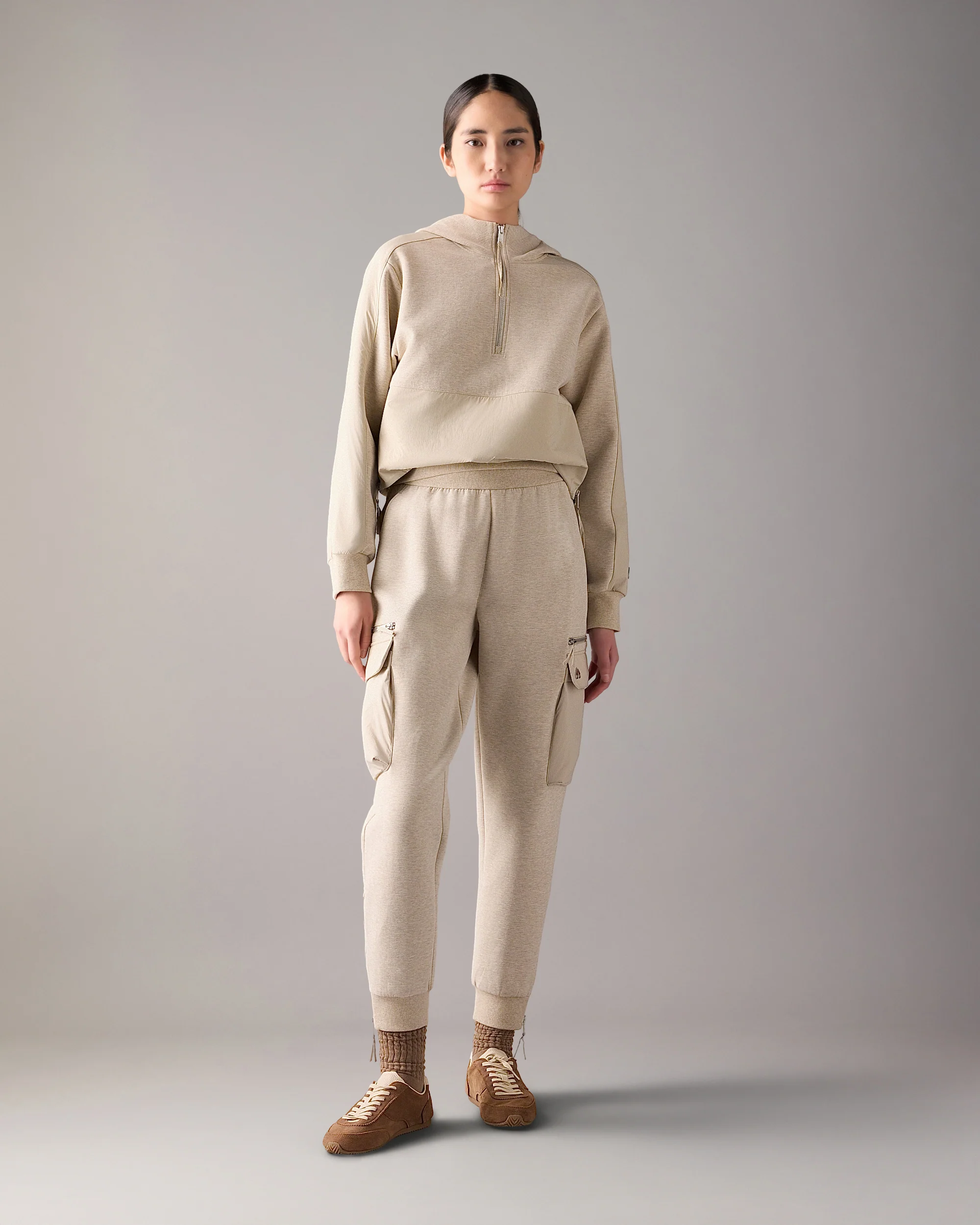 MIXED MEDIA NEOPRENE JOGGERS