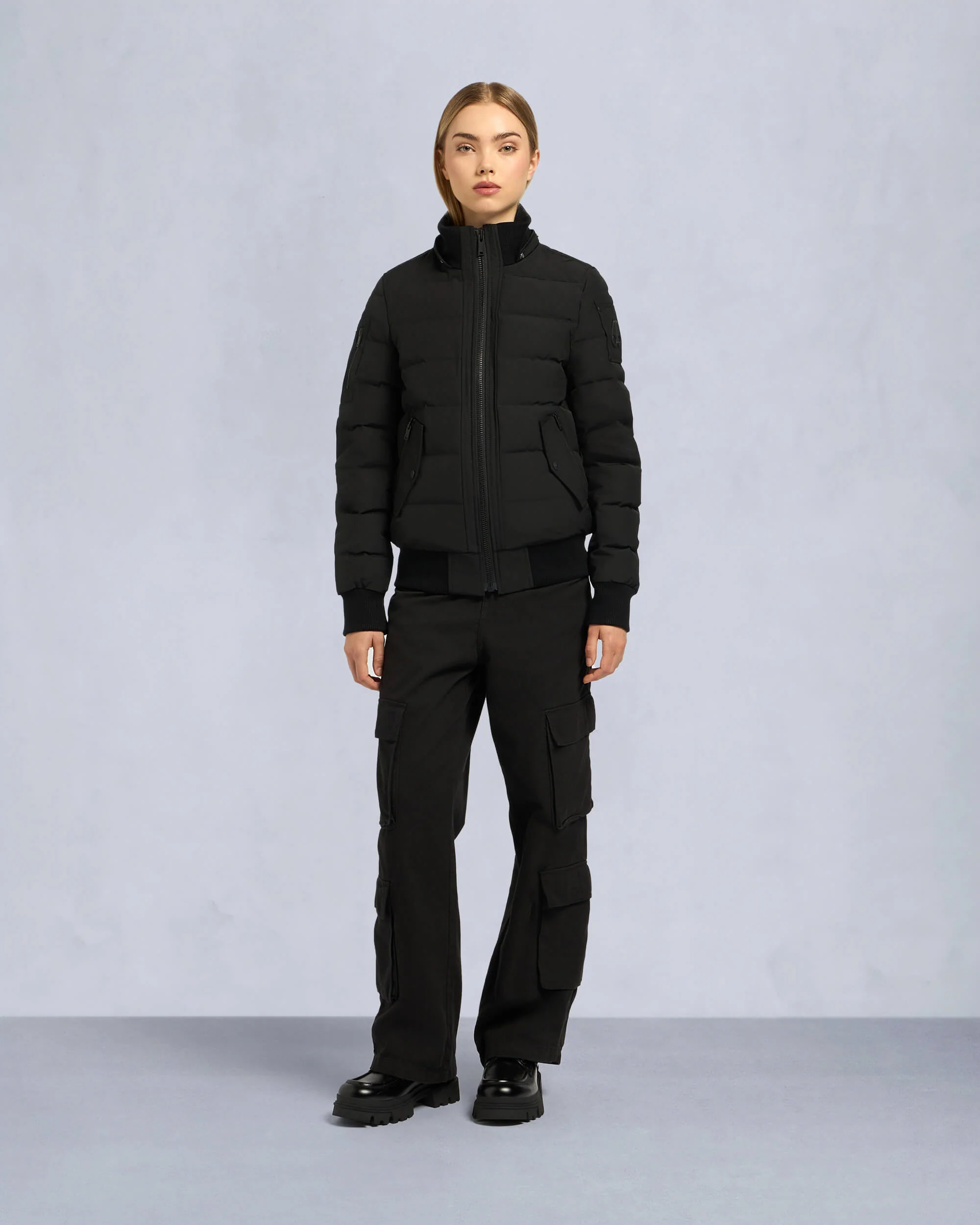 ONYX LADRIERE BOMBER-BLACKW/BLACK - Image 6