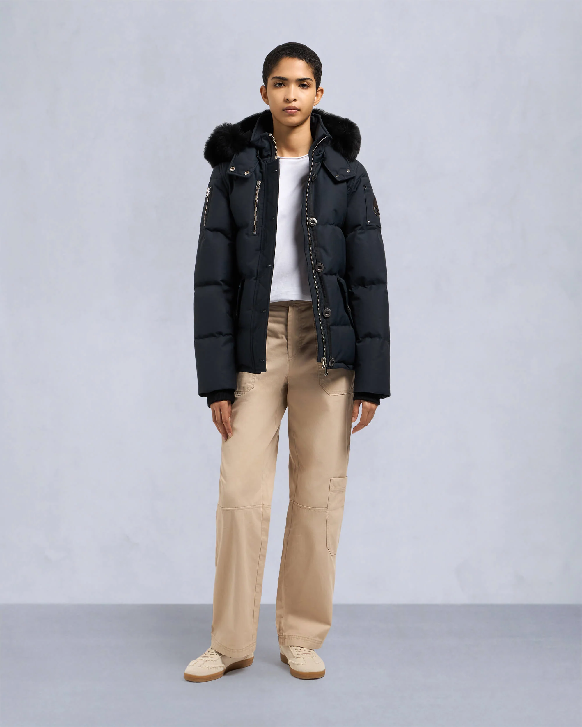 ORIGINAL 3Q FUR-NAVY/BLACK