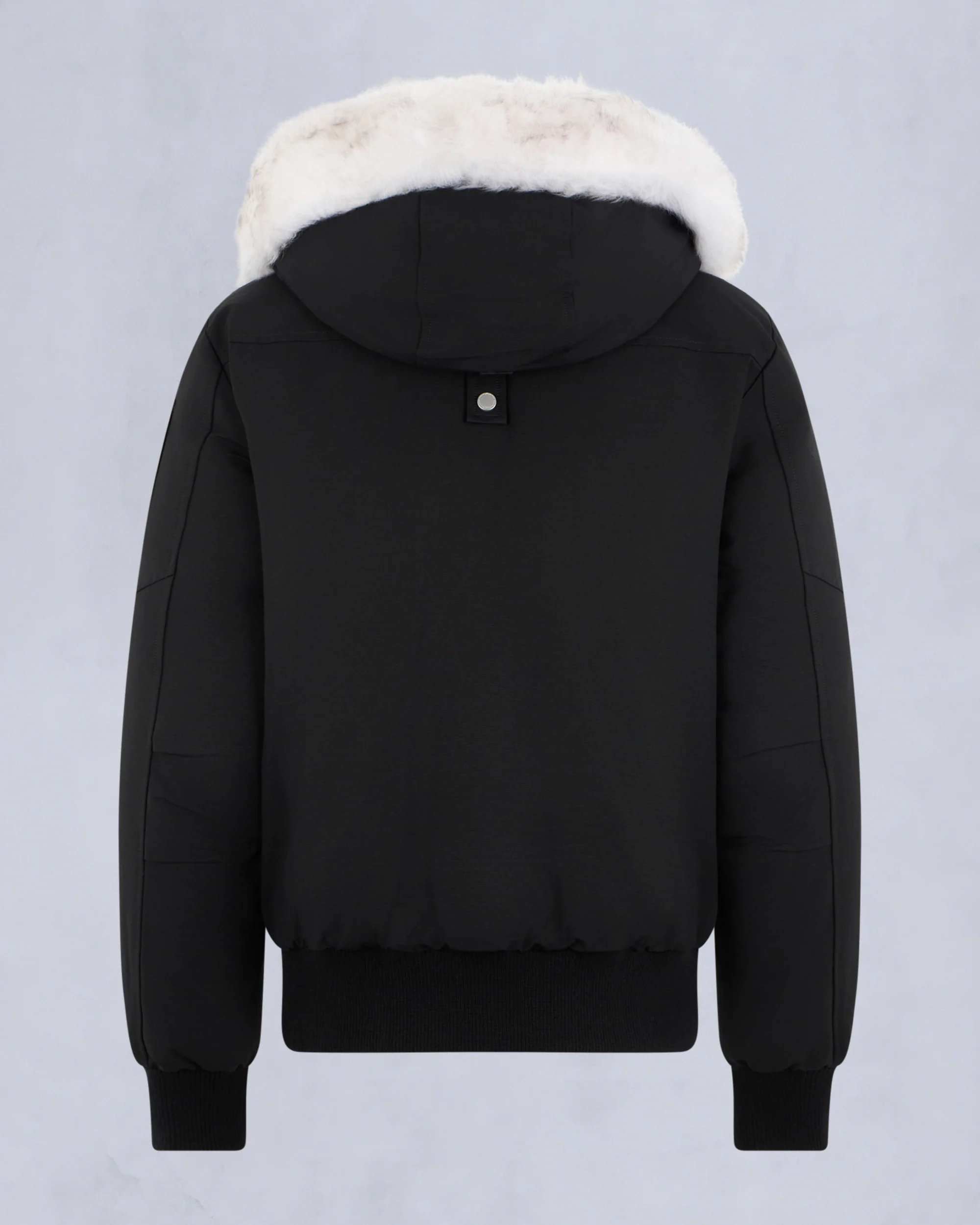 ORIGINAL BALLISTIC SHEARLING TRIM BOMBER JACKET-BLACK/NATURAL - Image 5