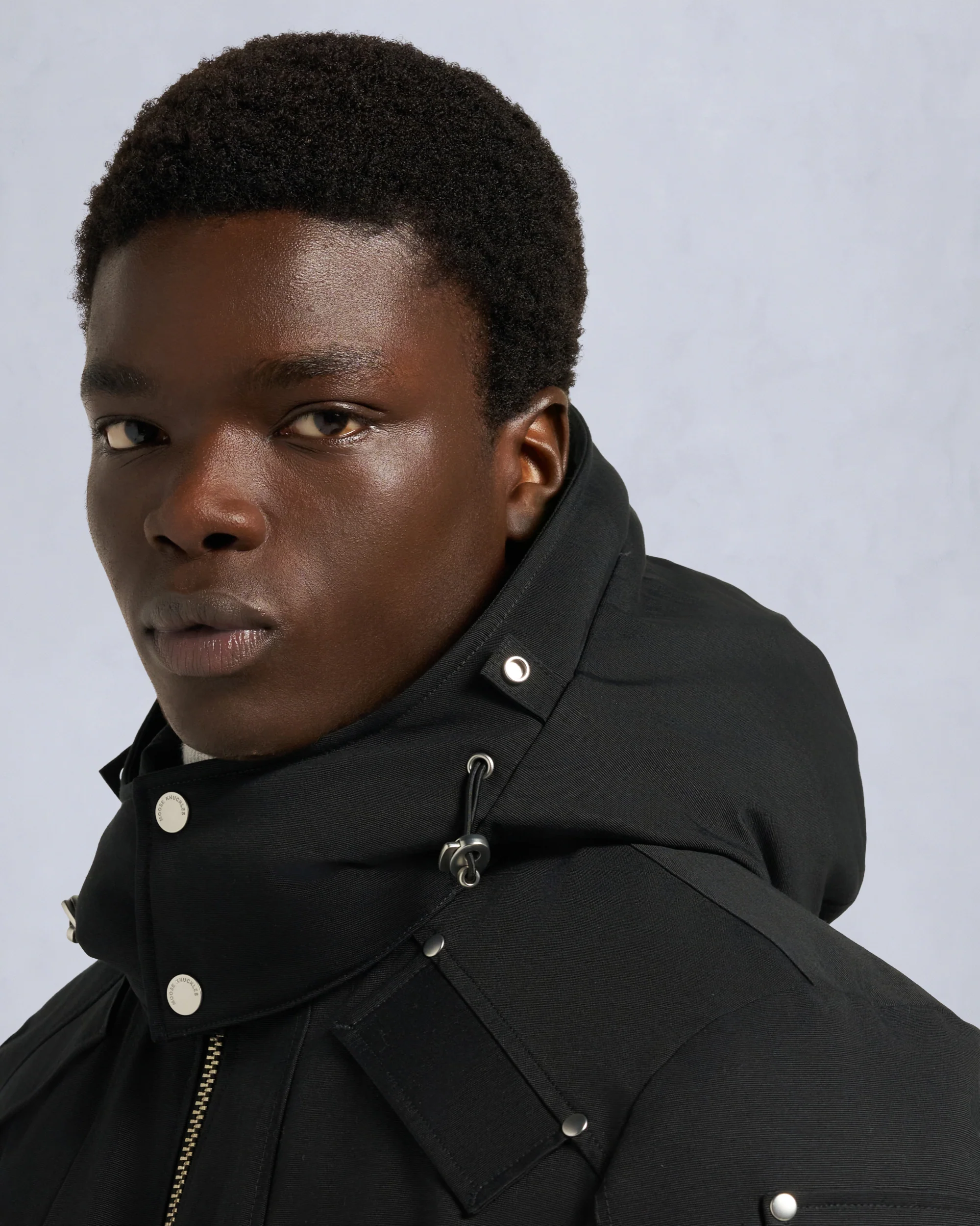 ORIGINAL BALLISTIC SHEARLING TRIM BOMBER JACKET-BLACK/BLACK - Image 6
