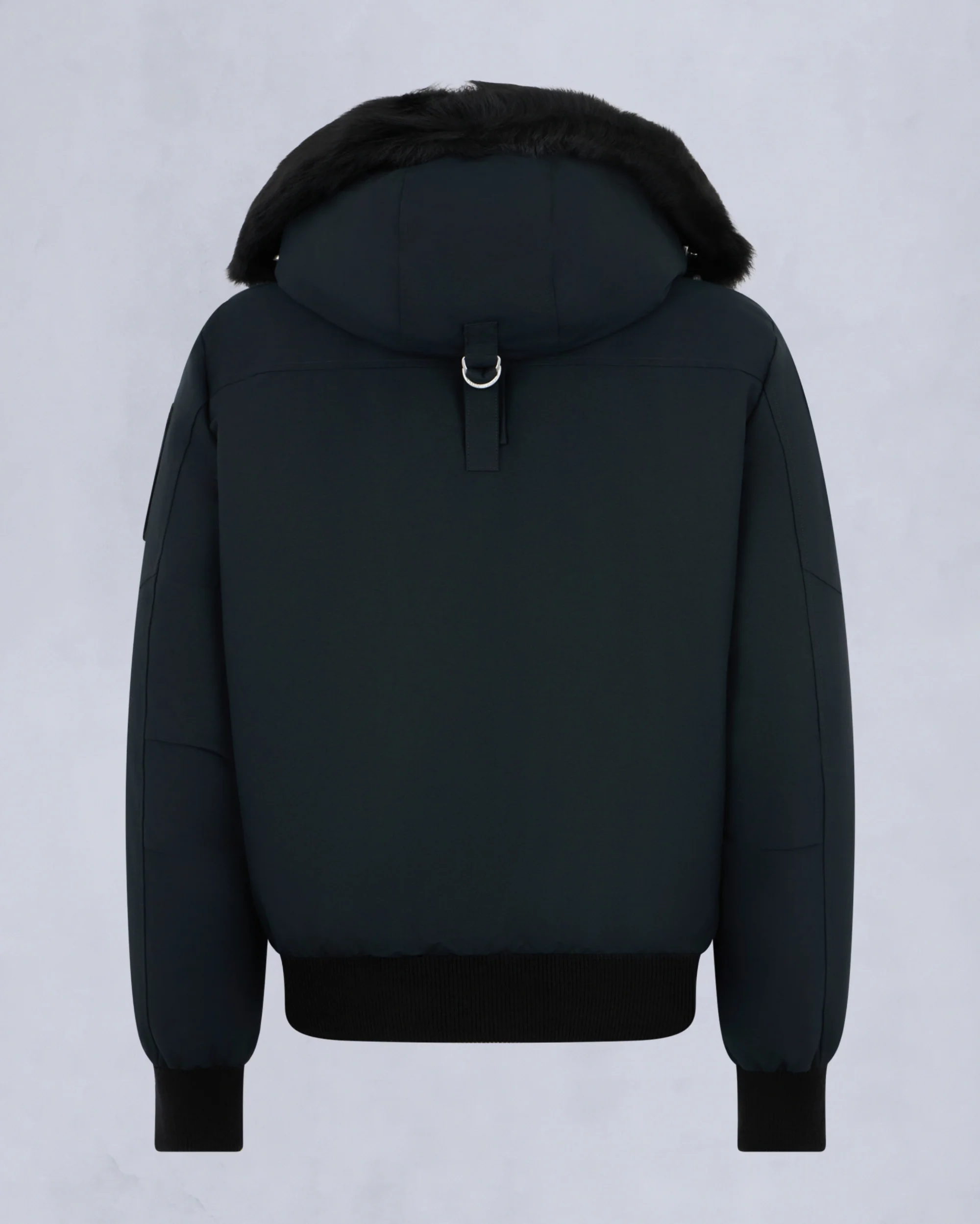 ORIGINAL BALLISTIC SHEARLING TRIM BOMBER JACKET-NAVY/BLACK - Image 5