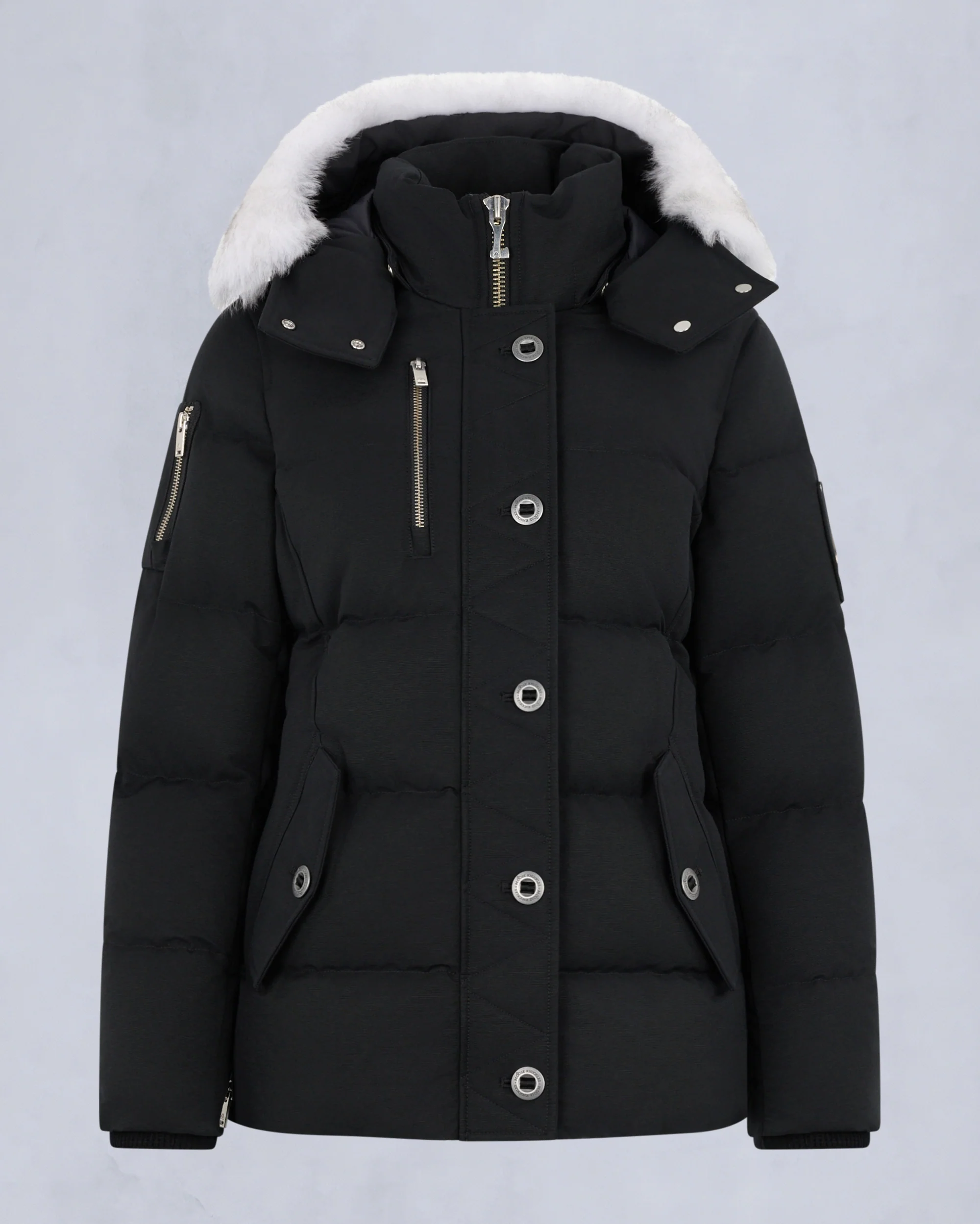 ORIGINAL SHEARLING TRIM 3Q JACKET-BLACK/NATURAL - Image 7
