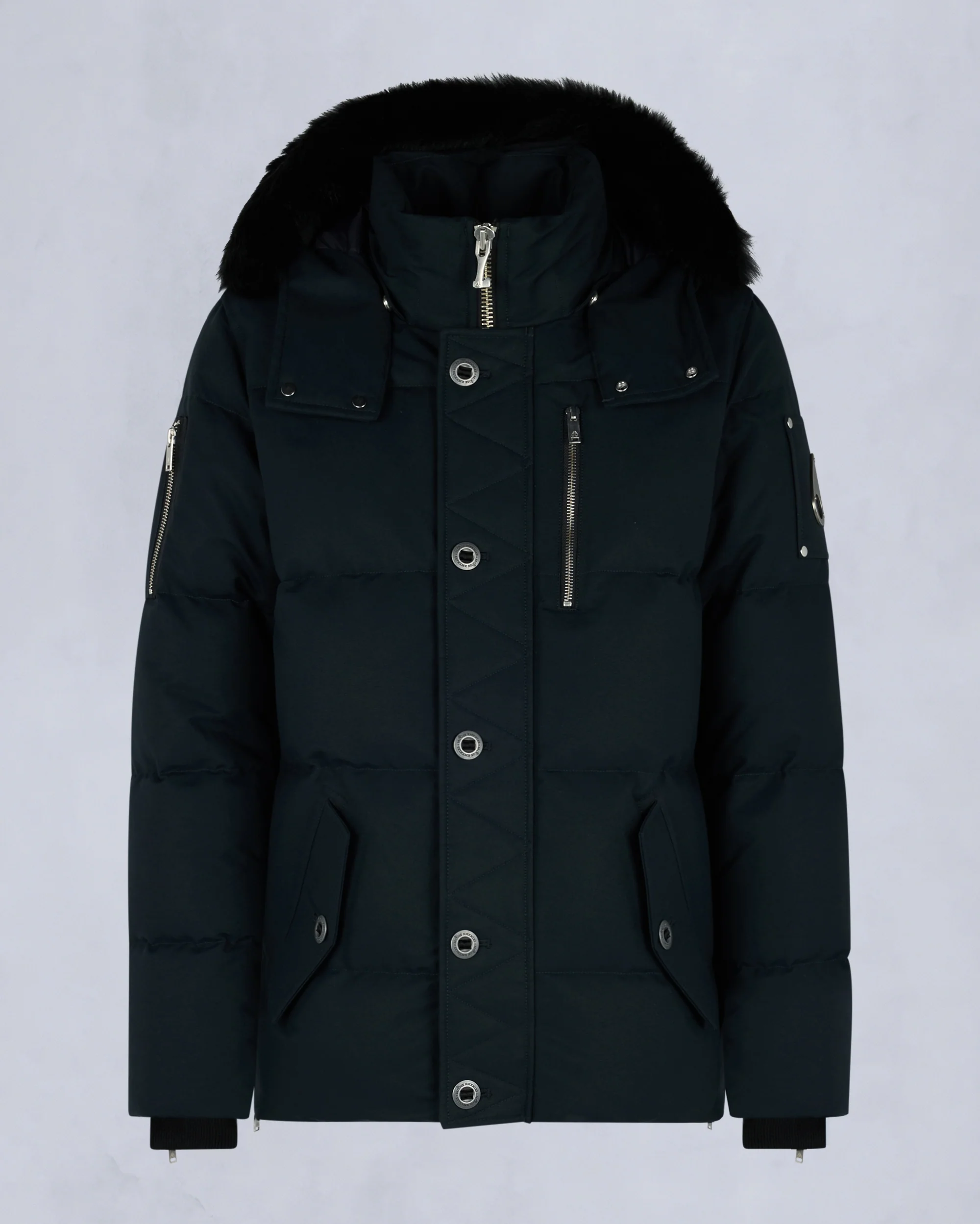 ORIGINAL SHEARLING TRIM 3Q JACKET-NAVY/BLACK - Image 6