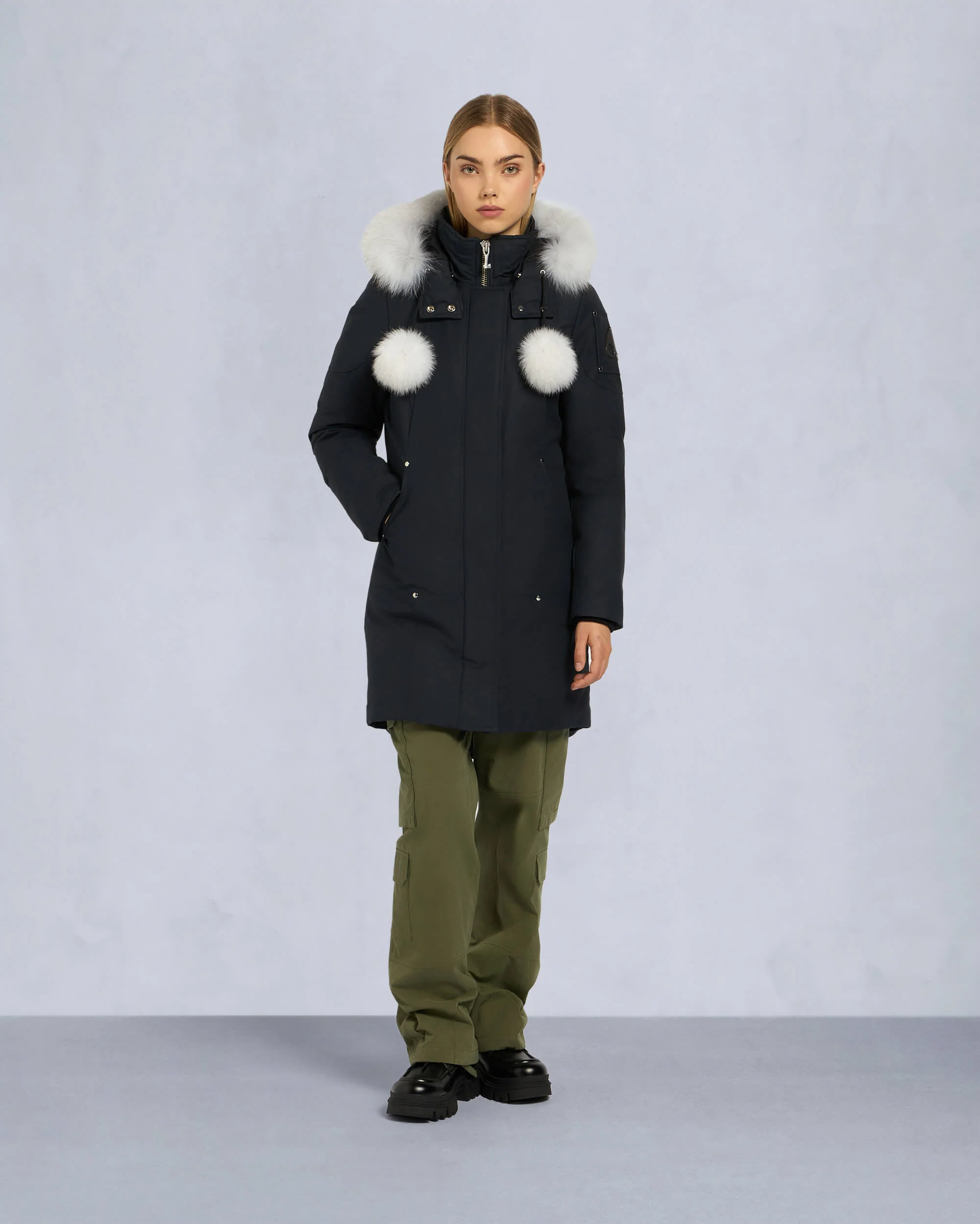 ORIGINAL STIRLING PARKA FUR-NAVY/NATURAL