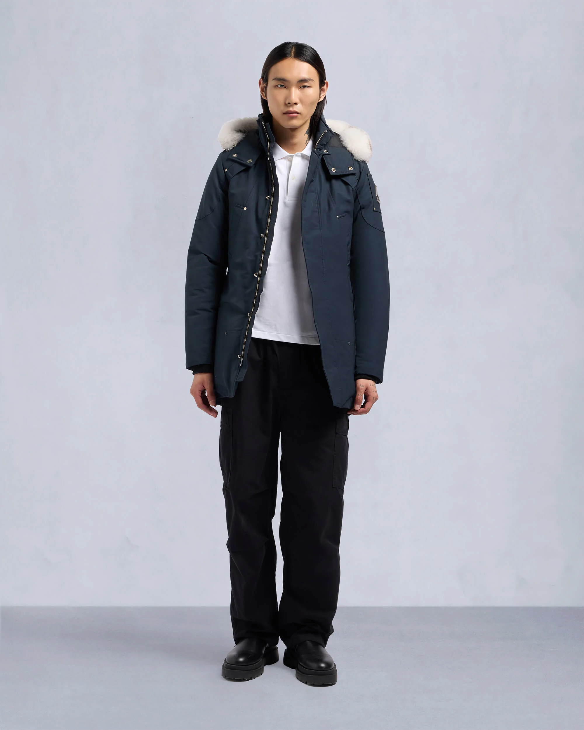 ORIGINAL STIRLING PARKA FUR-NAVY/NATURAL