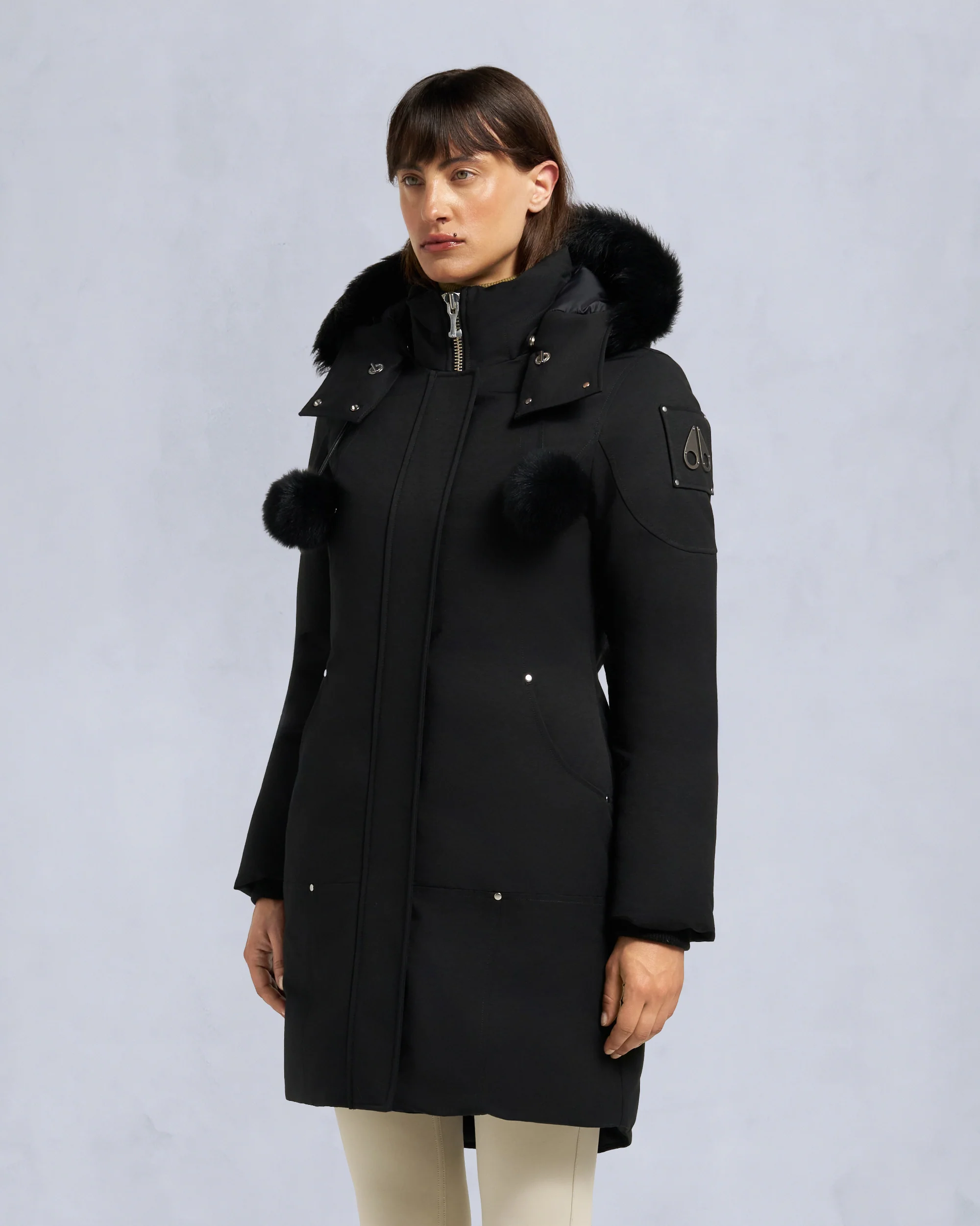 ORIGINAL STIRLING SHEARLING TRIM PARKA-BLACK/BLACK - Image 2