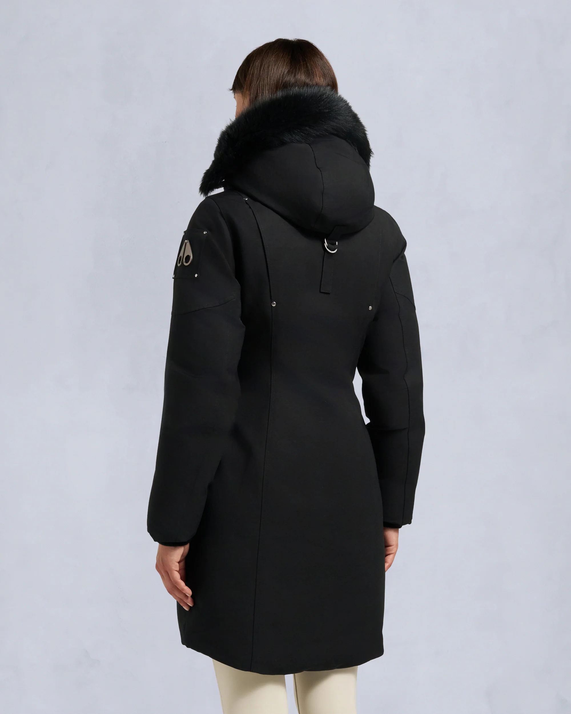 ORIGINAL STIRLING SHEARLING TRIM PARKA-BLACK/BLACK - Image 3