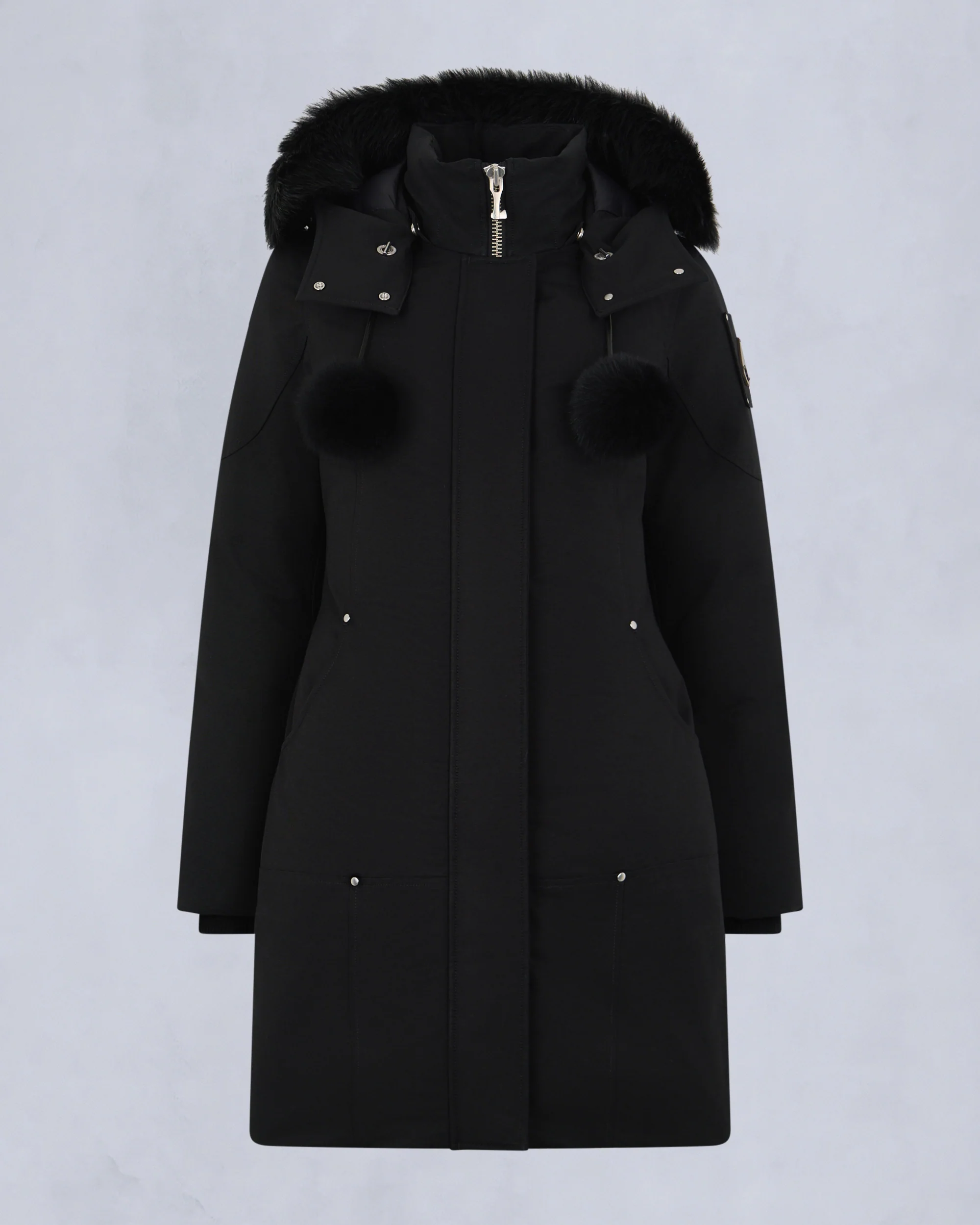ORIGINAL STIRLING SHEARLING TRIM PARKA-BLACK/BLACK - Image 8