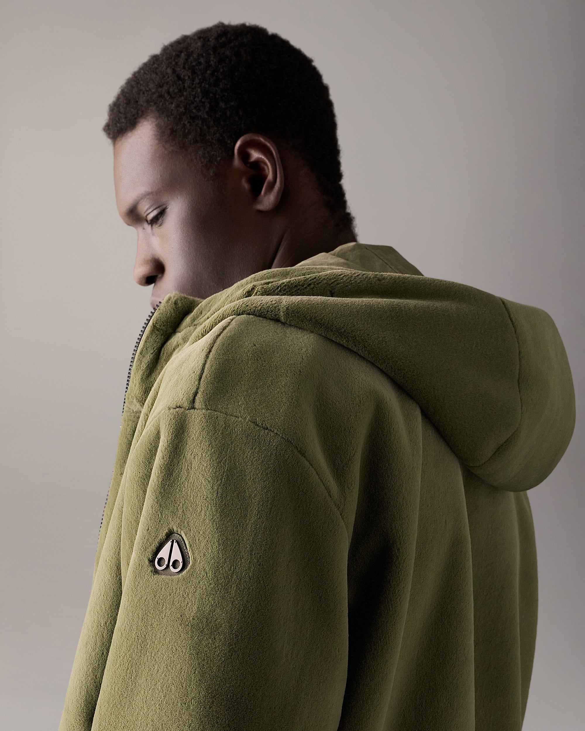 ROLAND BUNNY REVERSIBLE HOODIE-ARTICHOKE - Image 6