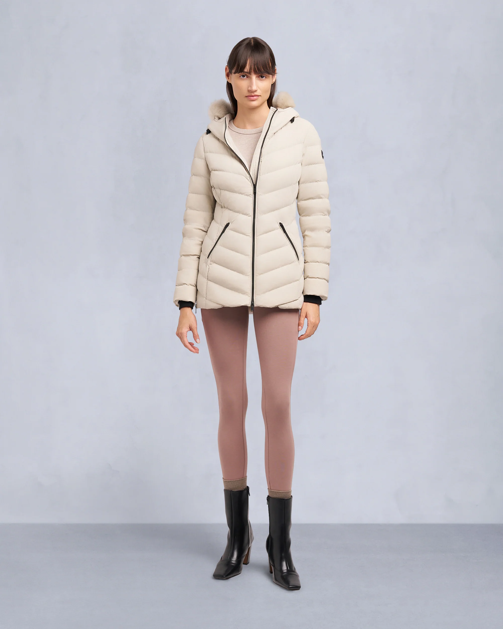 ROSELAWN SHEARLING TRIM JACKET - Image 3