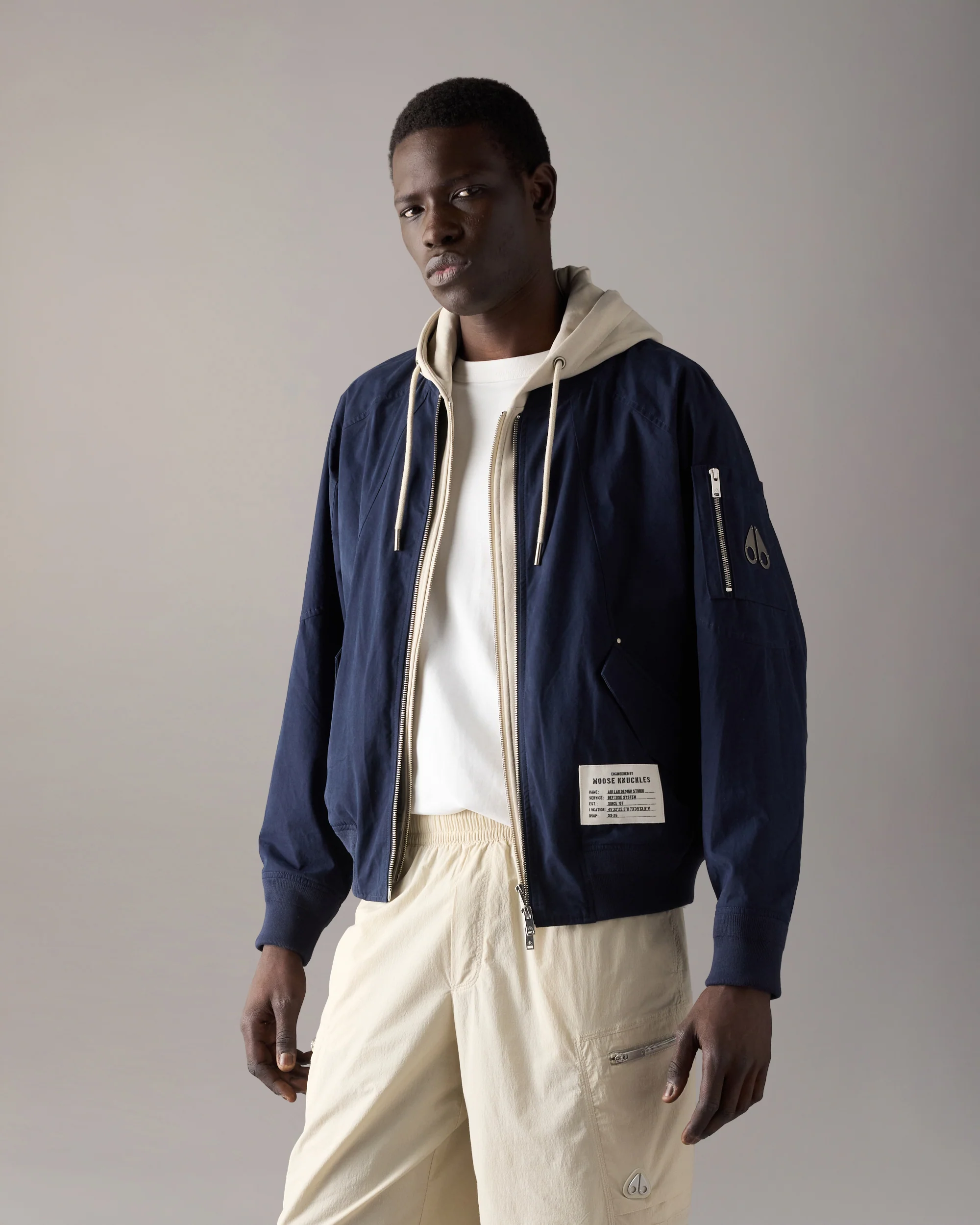 SKYLARK BOMBER JACKET-NAVY/ALABASTER - Image 2