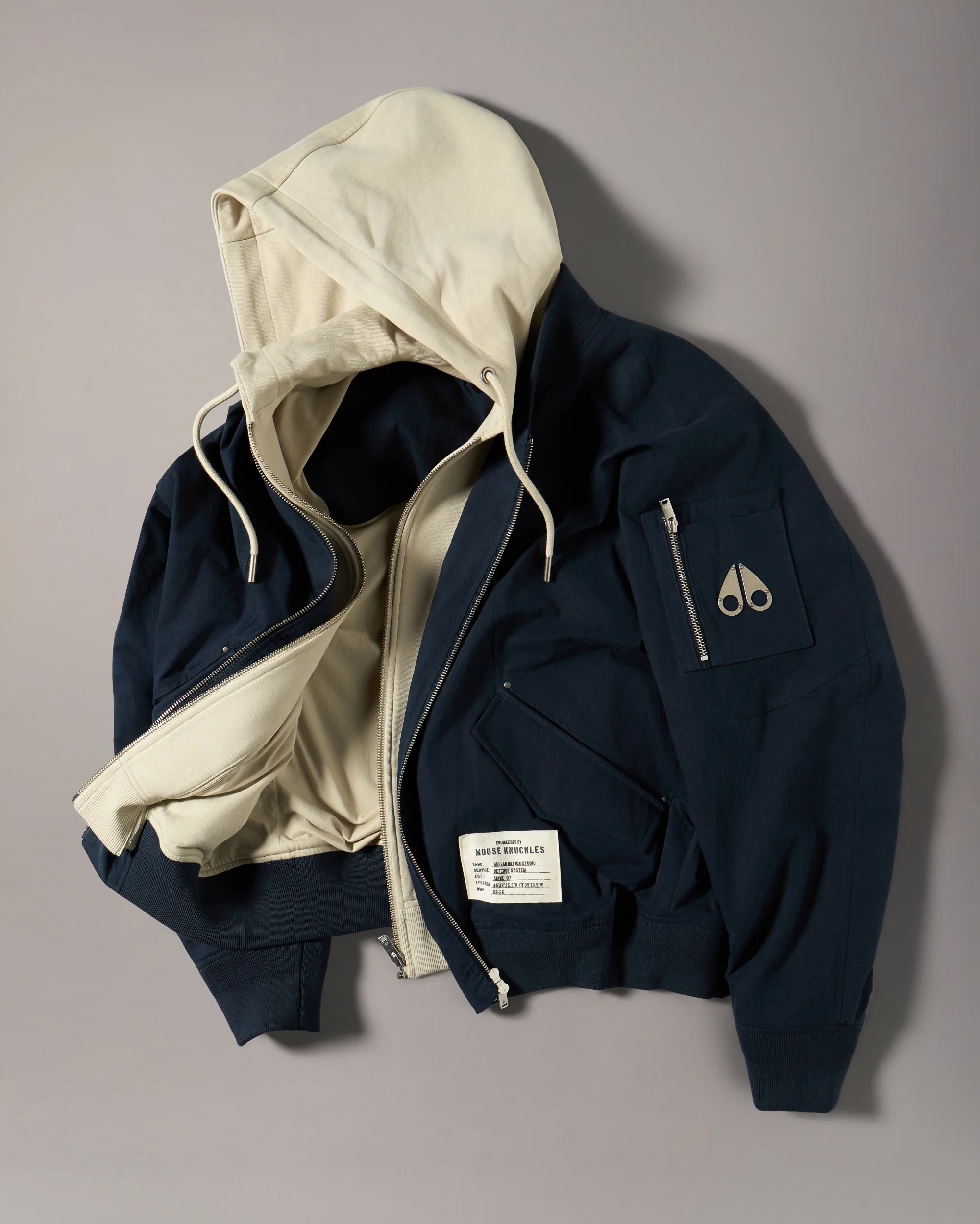 SKYLARK BOMBER JACKET-NAVY/ALABASTER - Image 7