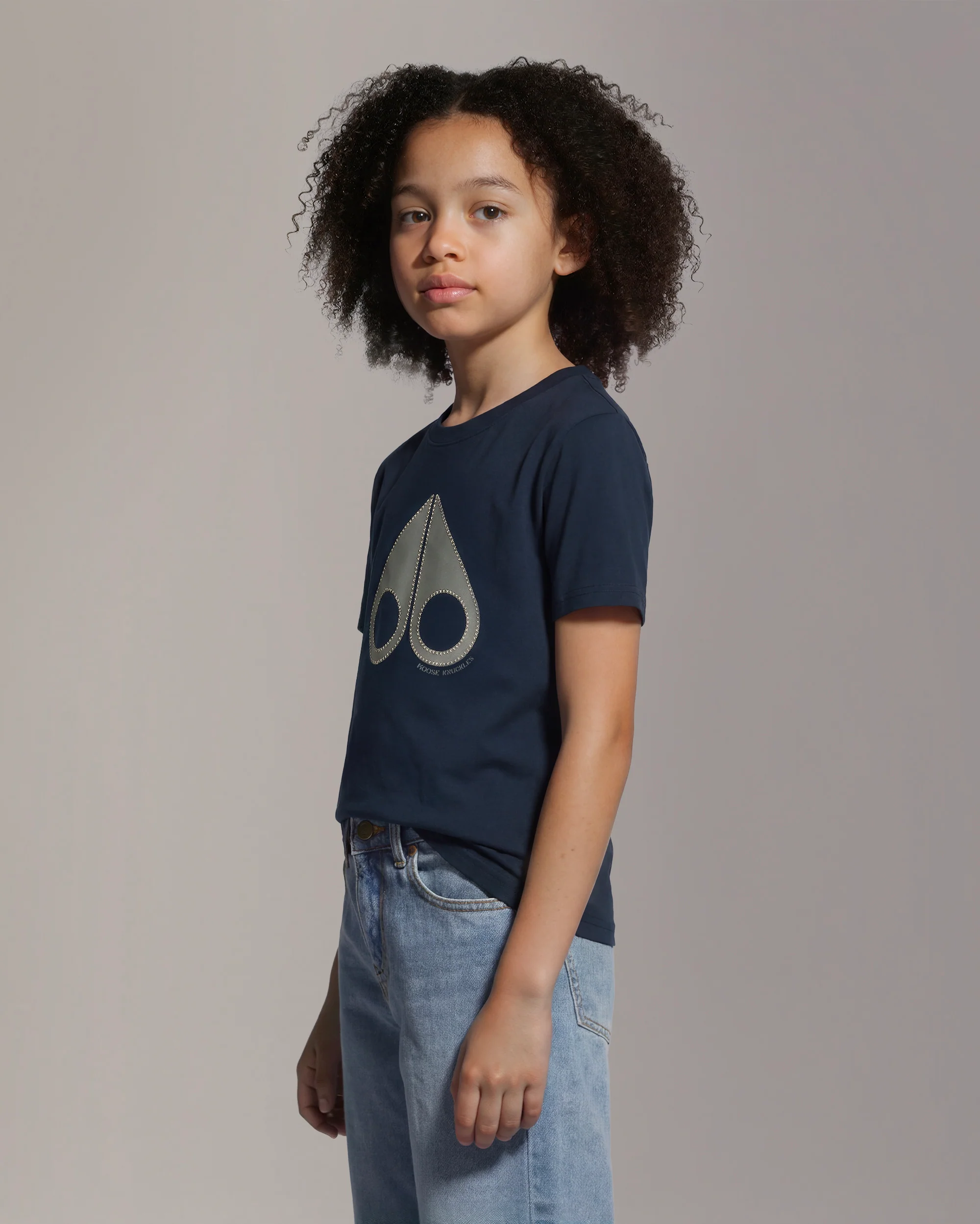 TANDEM PIMA COTTON LOGO T-SHIRT-NAVY - Image 2