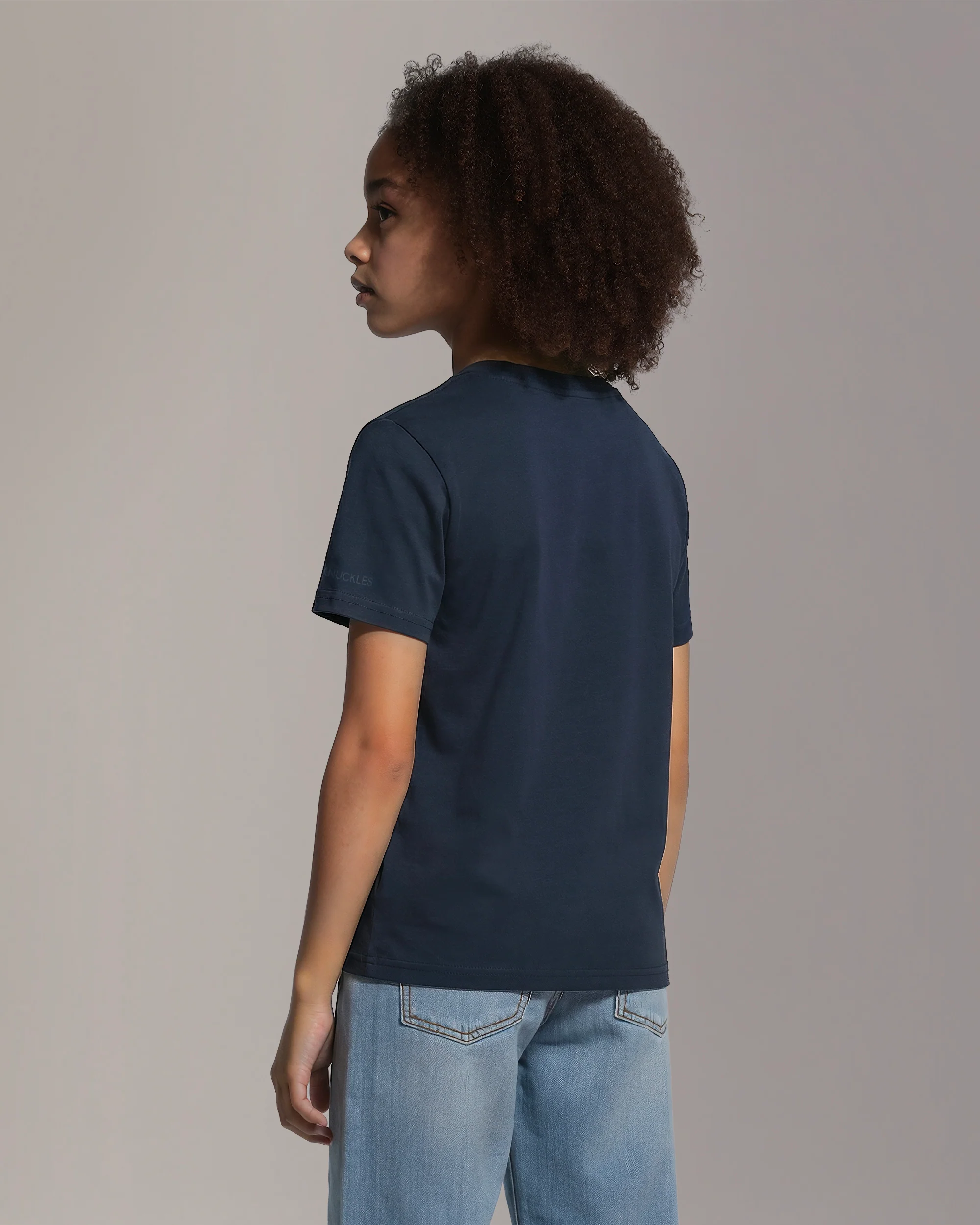 TANDEM PIMA COTTON LOGO T-SHIRT-NAVY - Image 3