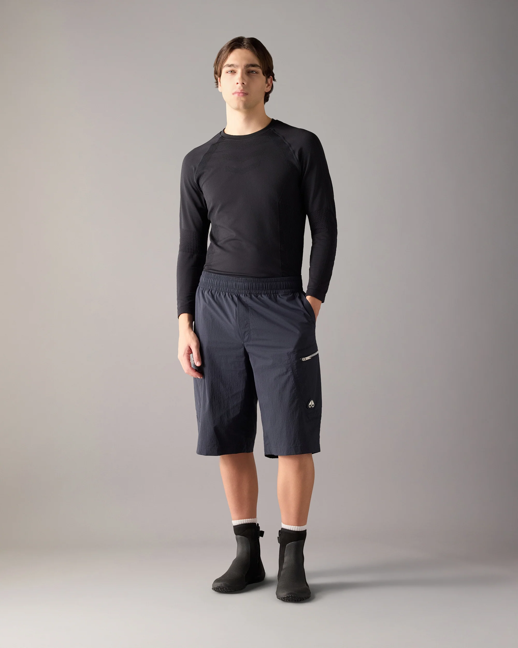 TOP FLIGHT CARGO SHORTS-NAVY