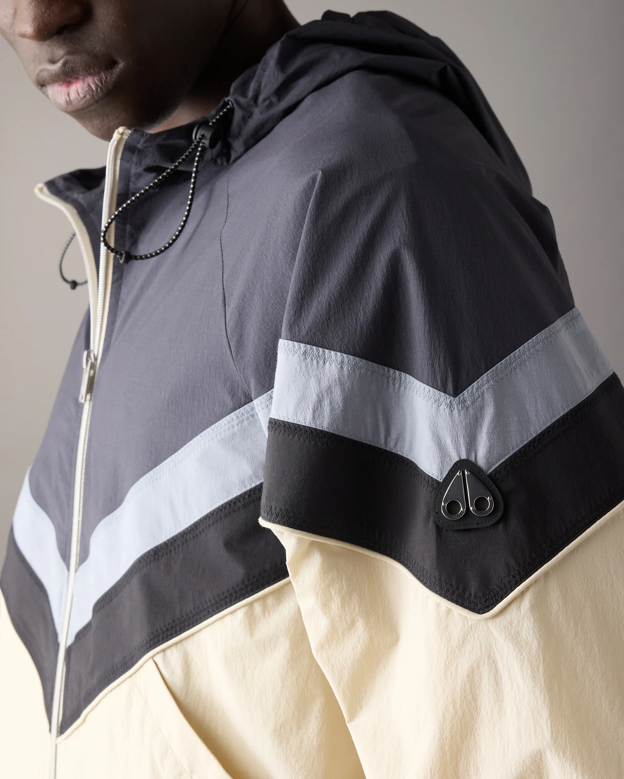 TOPFLIGHT HOODED JACKET-ALABASTER/CEMENT - Image 5