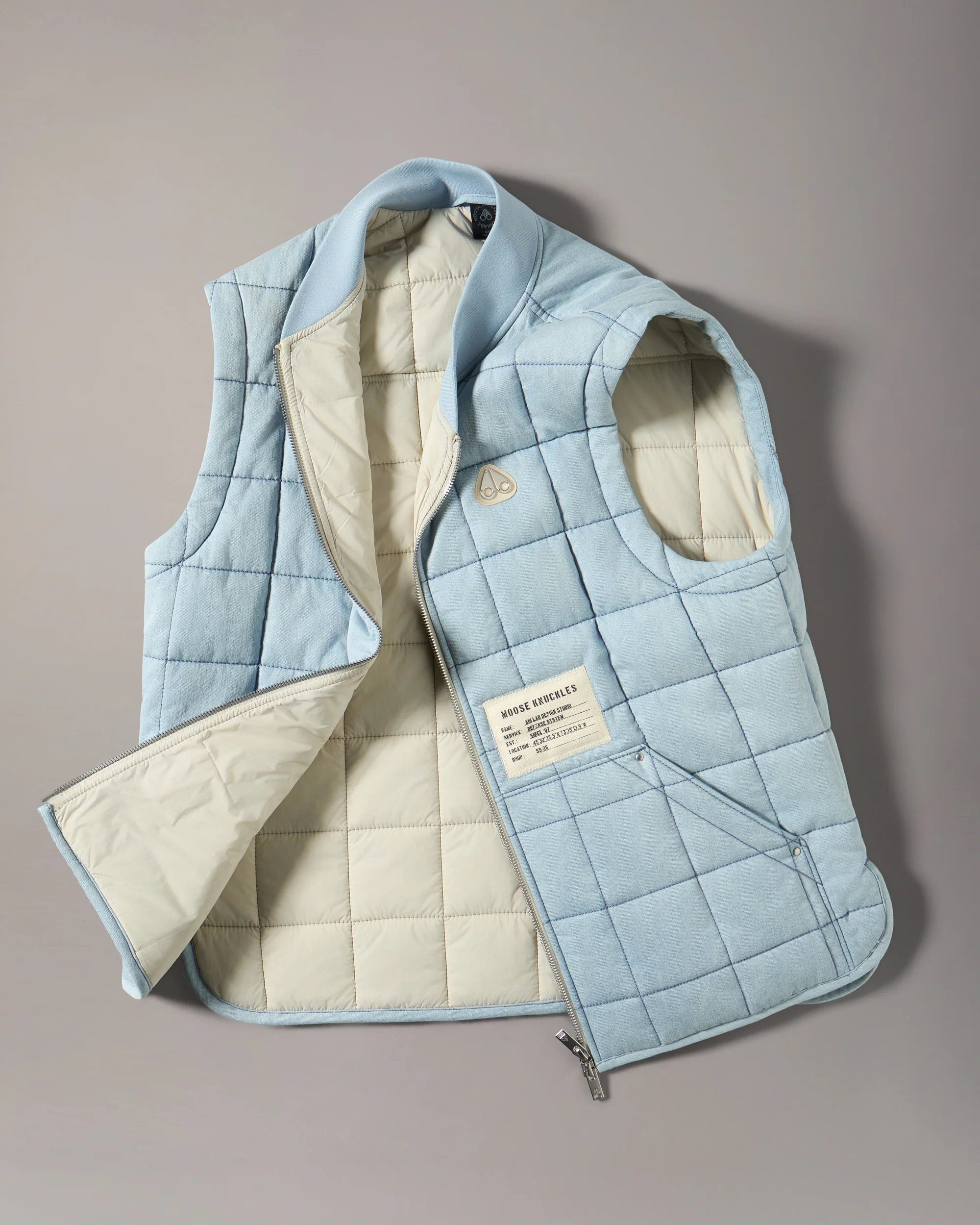 TRANSIT LINER DENIM VEST-LIGHT DENIM - Image 6